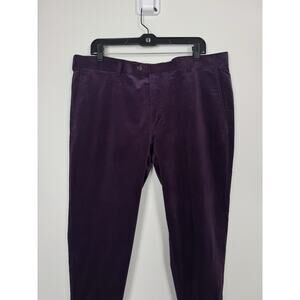 Archer Pants Mens 38x32 Cords Corduroy Purple Handmade In USA $238
